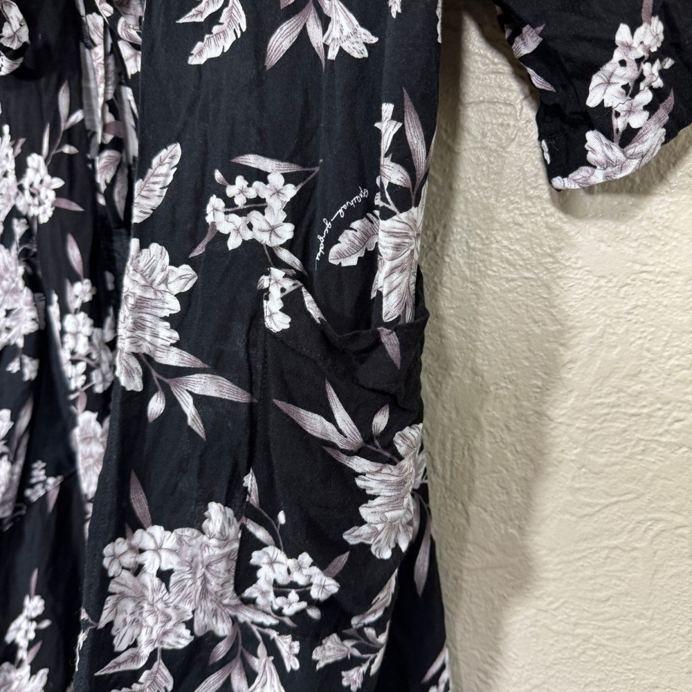 Spiritual Gangster Maya Kimono Top OS Floral‎ Lightweight Robe Cover Up Shawl - Picture 6 of 9